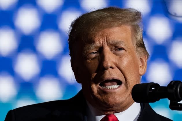 trump-bloodbath.jpg Former President Trump Holds Rally In Support Of Ohio Senate Candidate JD Vance - Credit: Drew Angerer/Getty Images