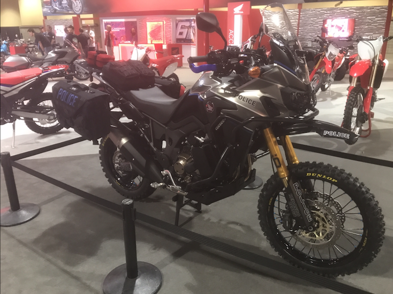 The RSD Africa Twin includes an AR-15 rack, as well as ballistic blankets for officers to take cover behind