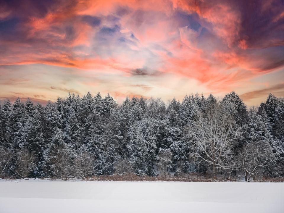 Winter morning in Vermont.