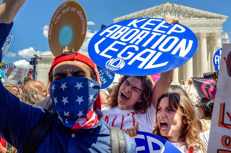 The second anniversary of the U.S. Supreme Court overturning Roe v. Wade, in Washington