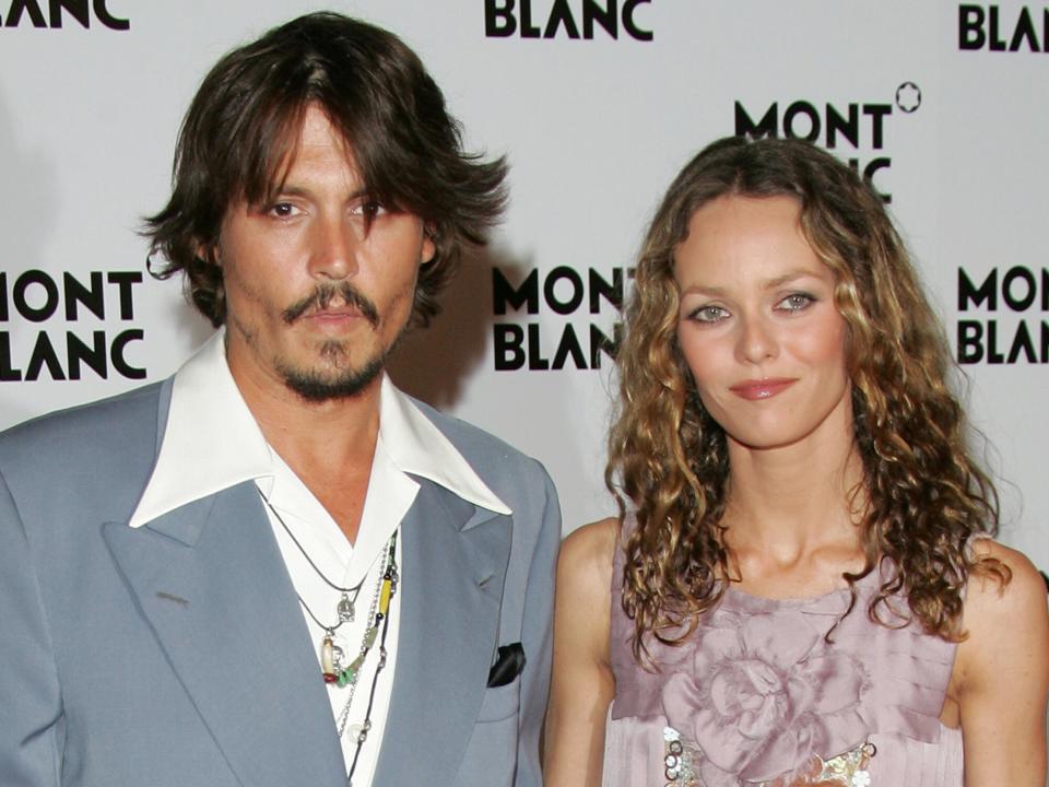 Johnny Depp and Vanessa Paradis at the Palexpo in Geneva, Switzerland