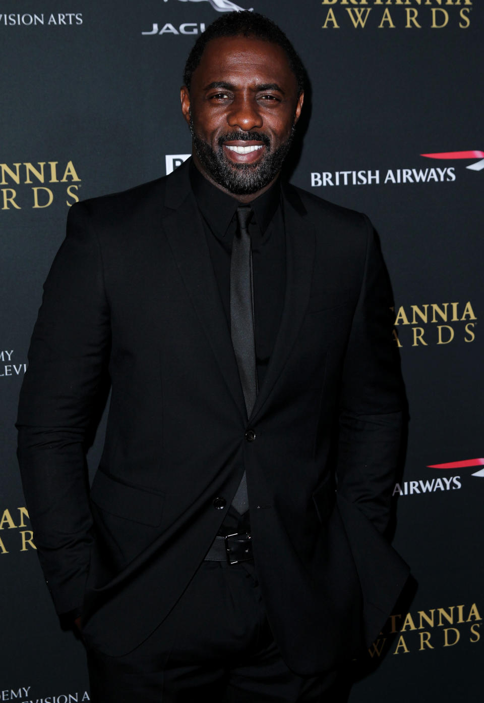 Idris Elba arrives at the 2013 BAFTA Los Angeles Britannia Awards at the Beverly Hilton Hotel on Saturday, Nov. 9, 2013 in Beverly Hills, Calif. (Photo by Matt Sayles/Invision/AP)