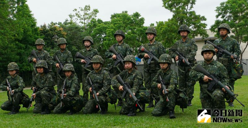 ▲首梯接受女性教召後備軍人共14人。（圖／記者呂炯昌攝，2023.05.09）