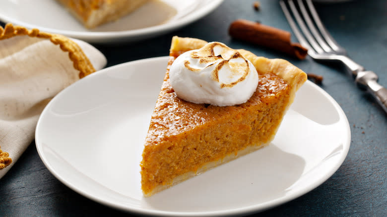 sweet potato pie slice