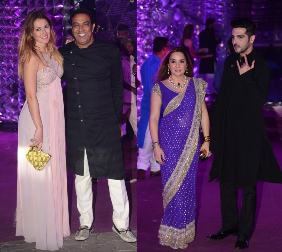 In Pics! Shah Rukh, Raveena and others attend Azhar Morani and Tanya Seth’s sangeet