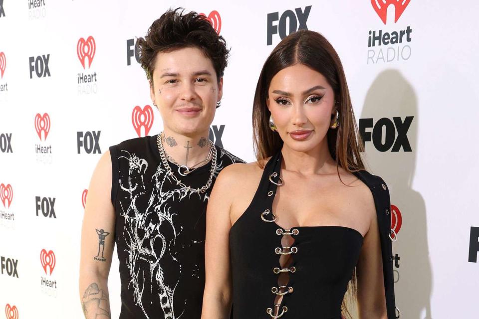 <p>Kevin Mazur/Getty</p>  Jesse Sullivan and Francesca Farago at the  2024 iHeartRadio Music Awards