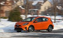 <p><a rel="nofollow noopener" href="https://www.caranddriver.com/toyota/prius-c" target="_blank" data-ylk="slk:The Prius C hybrid;elm:context_link;itc:0;sec:content-canvas" class="link ">The Prius C hybrid</a> is one of the oldest models in Toyota's lineup, having received no full redesign (but three facelifts) since being introduced for 2012. The aging hybrid hatchback has a total output of just 99 horsepower, and its 11.2-second zero-to-60 time makes it the slowest of all the "real" cars (i.e., non-college-student-built solar vehicles) we tested in 2018.</p>