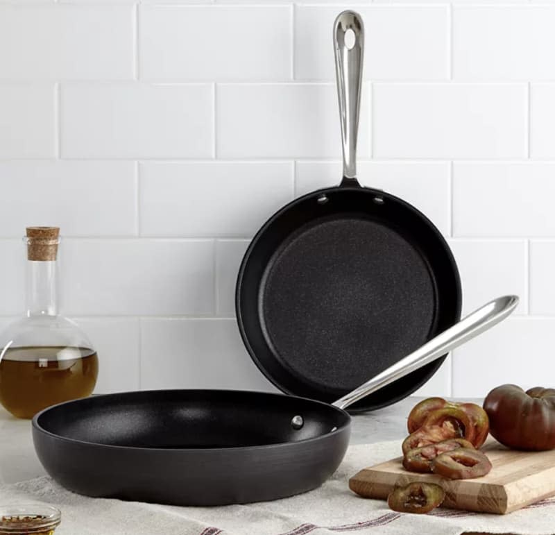 All-Clad Hard Anodized 8" & 10" Fry Pan Set