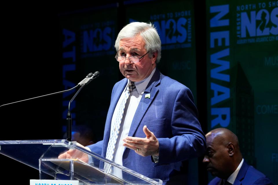 Asbury Park Mayor, John Moor, is shown at NJPAC (New Jersey Performing Arts Center), is shown during the announcement of the North To Shore Festival. Monday, March 13, 2023