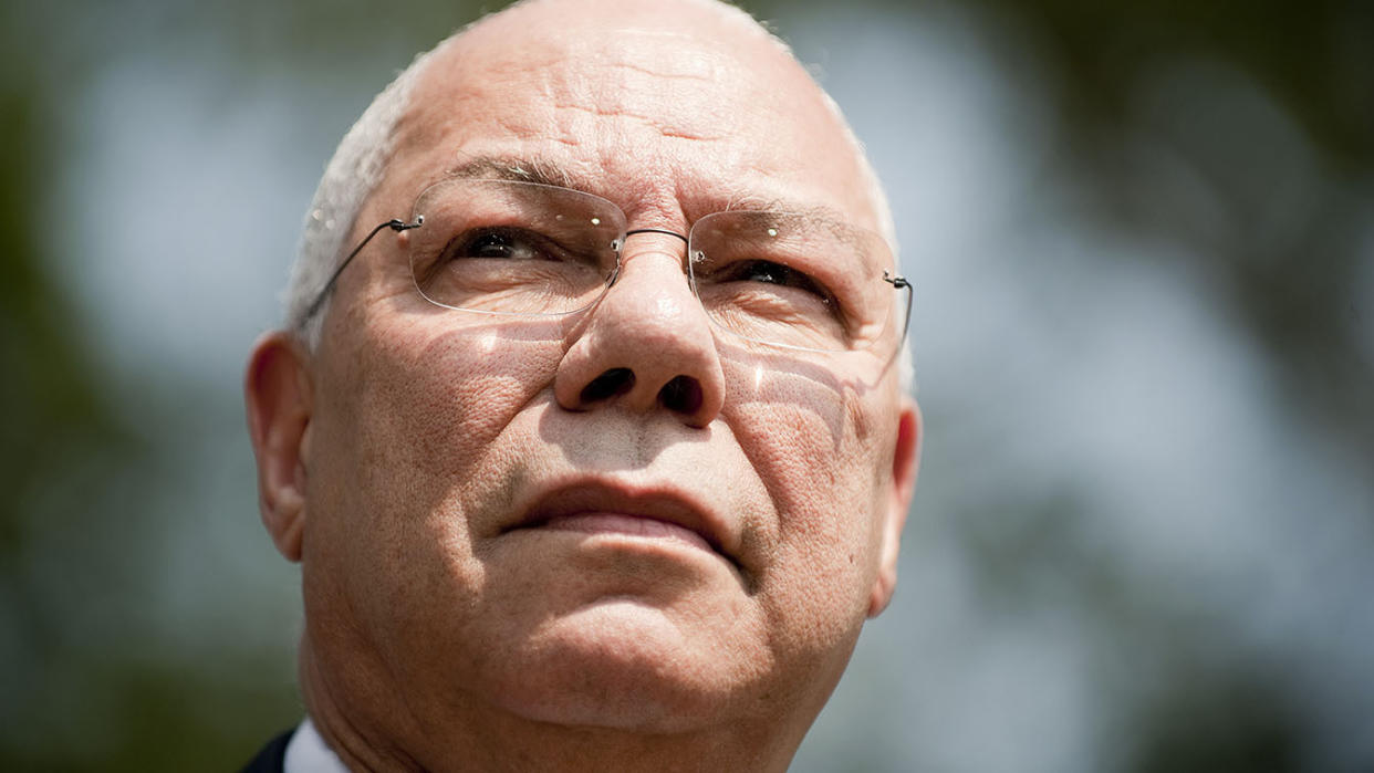 Powell pauses during a speech speaks at the White House, July 18, 2011. (Jim Watson/AFP via Getty Images)