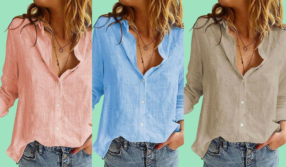 three linen-style tops