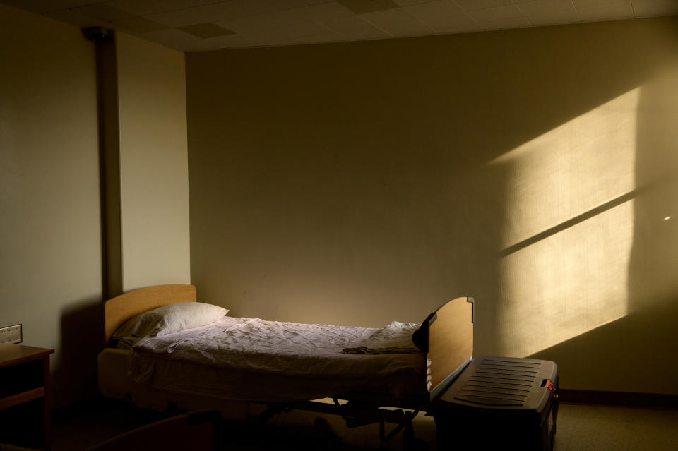 After the Ohio Valley Medical Center closed, the city donated its former mental-health facility for use as a temporary winter shelter.<span class="copyright">Rebecca Kiger</span>
