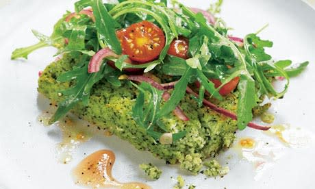 <span>Yotam Ottolenghi's grilled green polenta: One of the great quick store-cupboard standbys gets a tasty makeover. Photograph: Colin Campbell for the Guardian</span><span>Photograph: Colin Campbell for the Guardian</span>