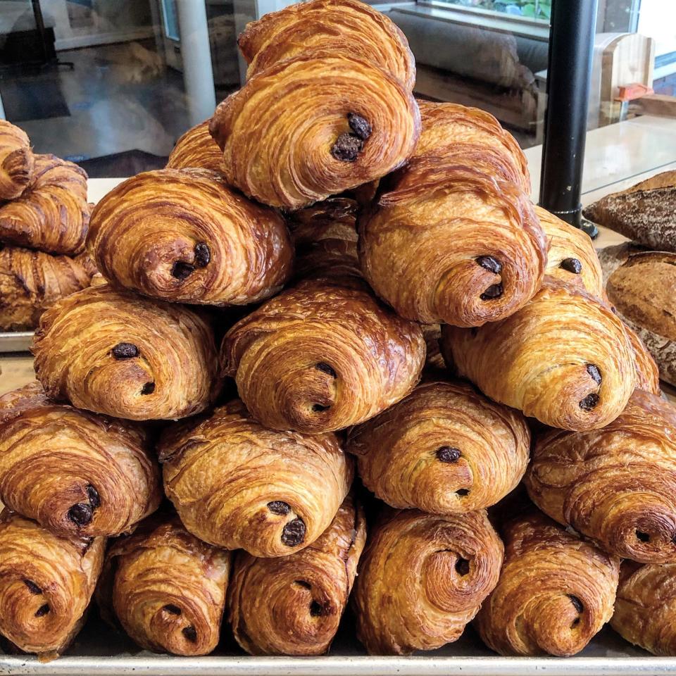 Pain au chocolat at Blue Dog Bakery & Café