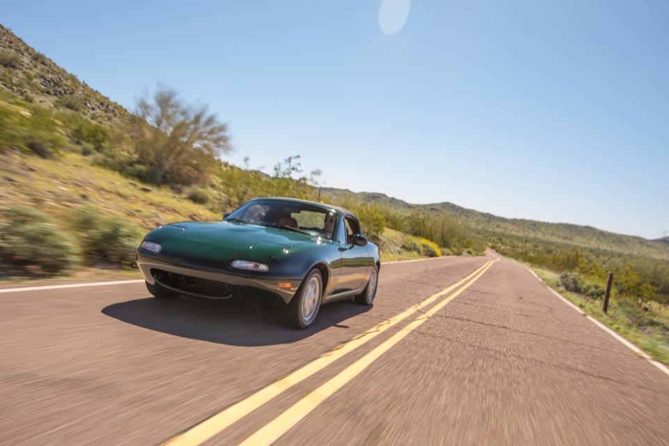 The 1991 Mazda Miata convertible.