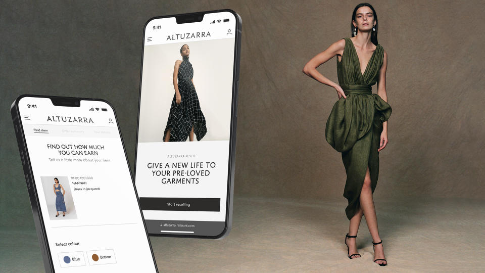 Altuzarra is getting into the resale business in partnership with resale platform Reflaunt. 