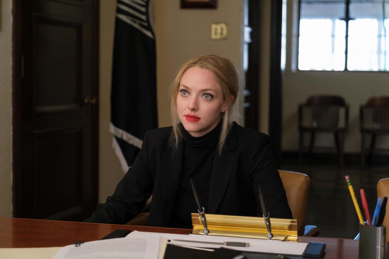 Amanda Seyfried as Elizabeth Holmes in The Dropout (Disney+/Beth Dubber/Hulu)