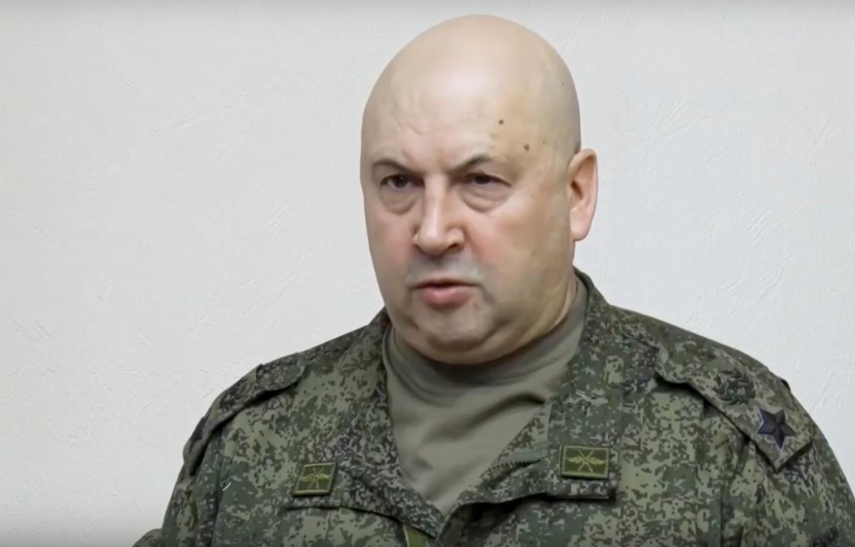 Russia’s General Sergei Surovikin, commander-in-chief of the Russian Aerospace Forces and deputy commander of Russia’s forces in Ukraine (Russian Defense Ministry Press Service)