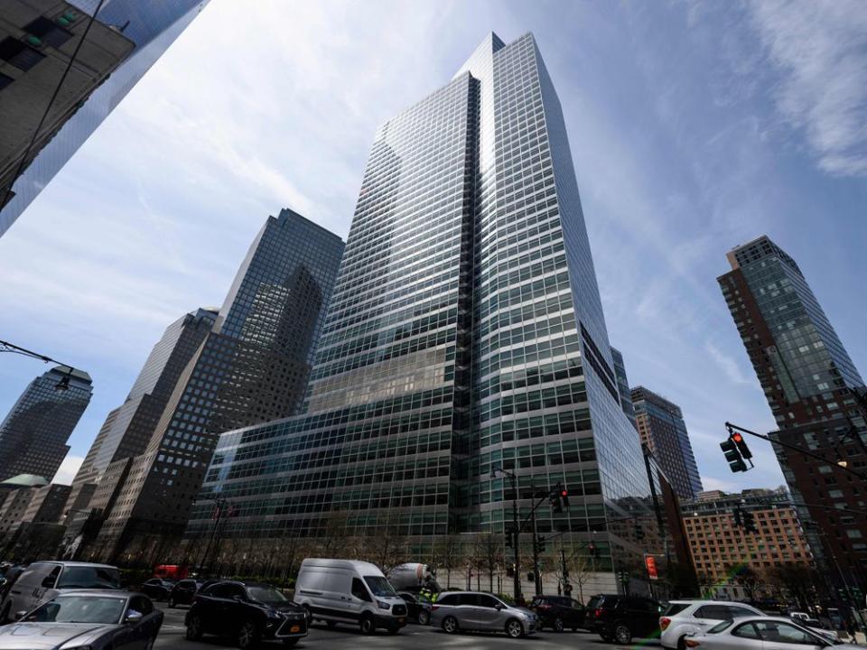  The New York City headquarters of Goldman Sachs.