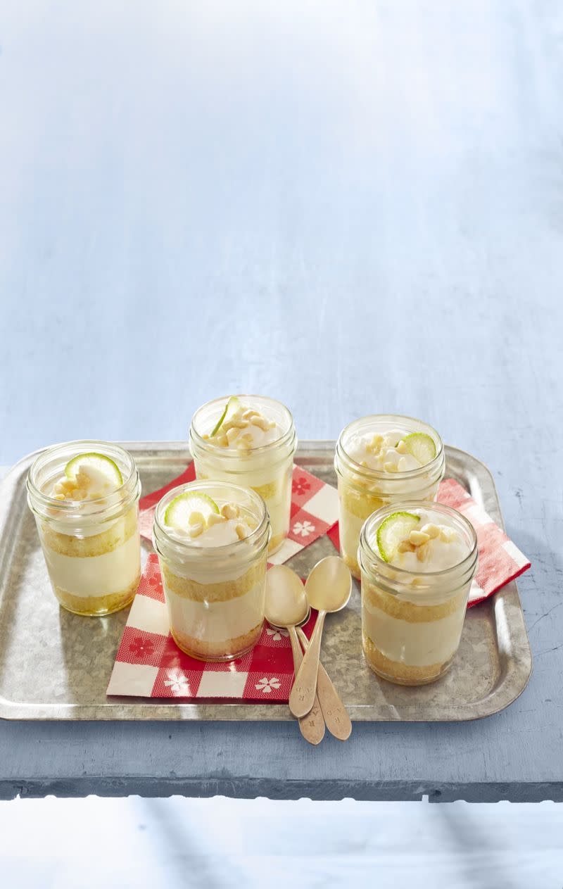 memorial day desserts in a jar