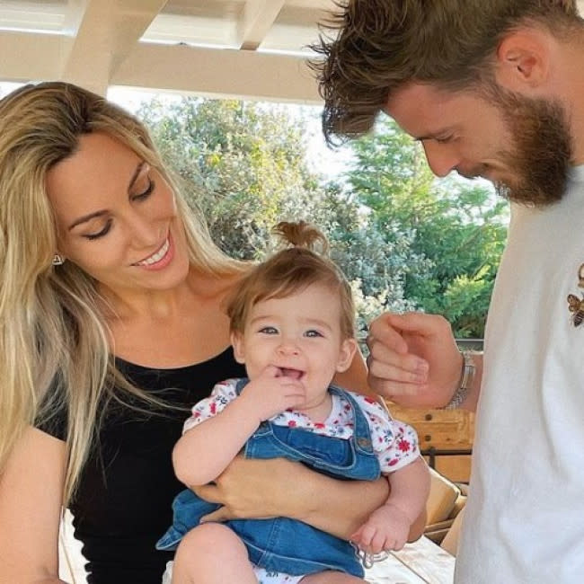 Edurne, David de Gea y Yanay en una foto de Instagram credit:Bang Showbiz