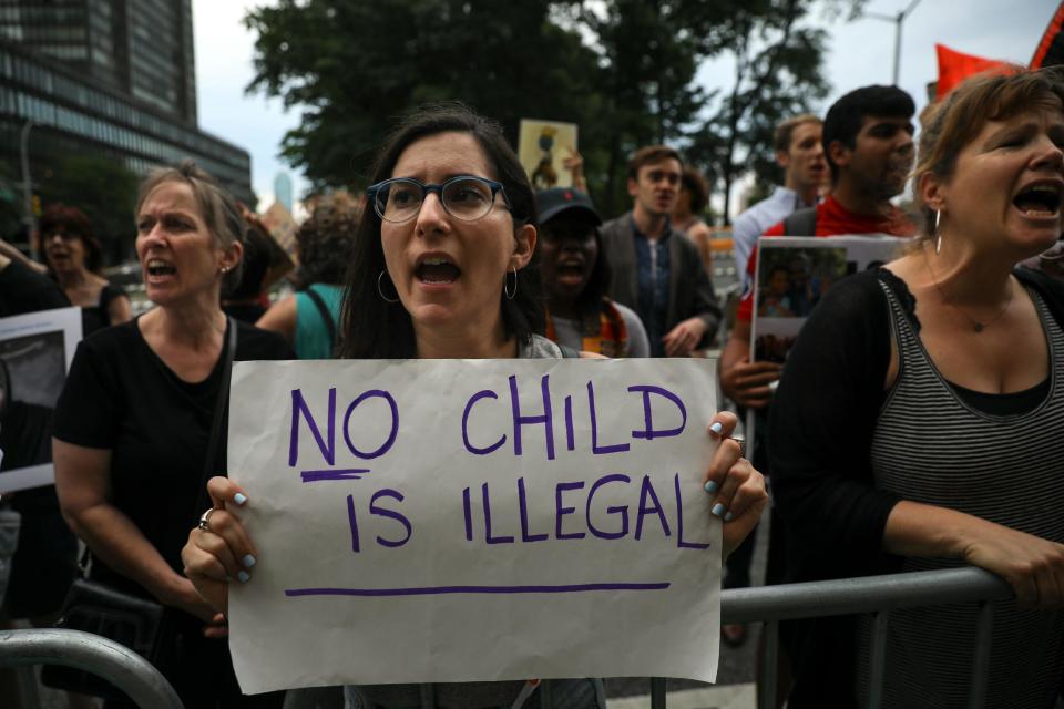 Questions raised over Trump's quick-fix end to separating migrant families as republicans struggle to pass bill