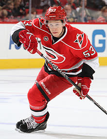 Carolina's Jeff Skinner, the reigning rookie of the year, is one of the many NHL stars sitting on the sidelines