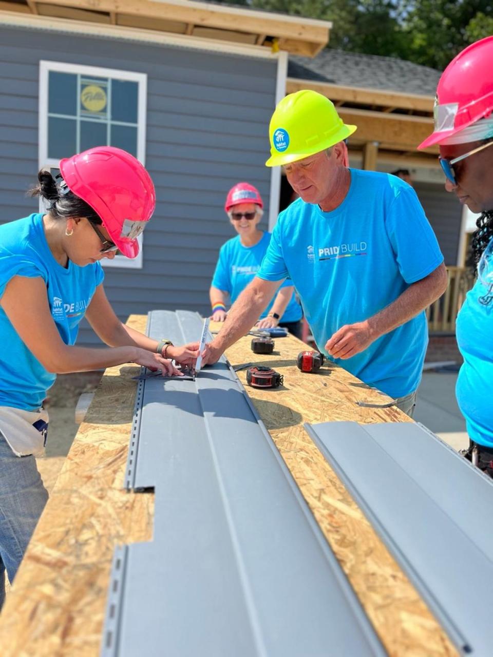 Wake County’s Habitat for Humanity and its volunteers gathered in June to participate in its second ever Pride build.