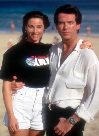 Peter Carrette Archive/Getty Keely Shaye Smith and Pierce Brosnan in 1995