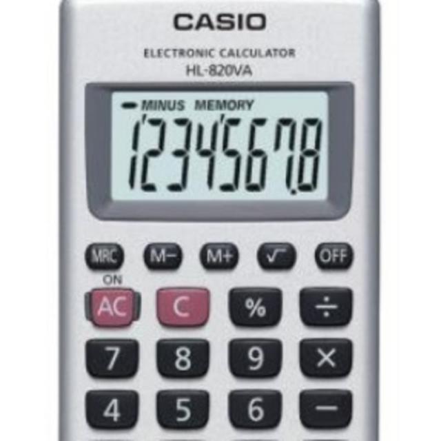 CALCOLATRICE CASIO HL-820VA