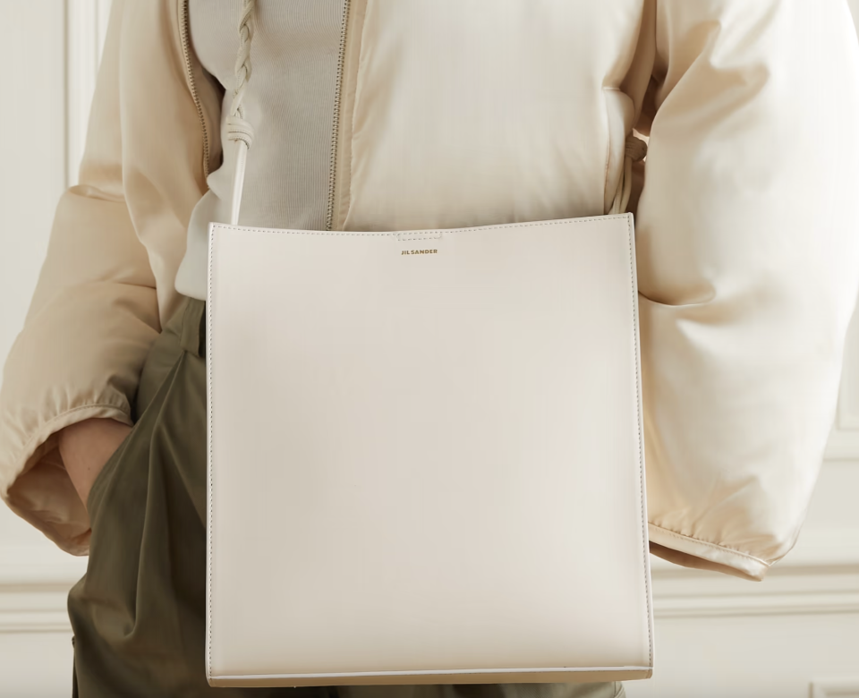 Jill Sander Medium leather shoulder bag. (PHOTO: Net-A-Porter)