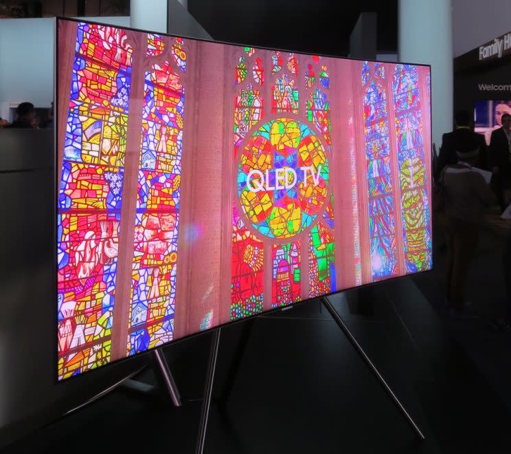 Samsung QLED TV at CES 2017.