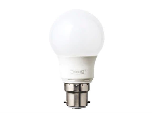 <p><a class="link " href="https://go.redirectingat.com?id=127X1599956&url=https%3A%2F%2Fwww.ikea.com%2Fgb%2Fen%2Fproducts%2Flighting%2Flight-bulbs-accessories%2Fryet-led-bulb-b22-400-lumen-globe-opal-white-art-40387472%2F&sref=https%3A%2F%2Fwww.housebeautiful.com%2Fuk%2Flifestyle%2Fg27218569%2Fikea-home-sustainable-living%2F" rel="nofollow noopener" target="_blank" data-ylk="slk:BUY NOW;elm:context_link;itc:0;sec:content-canvas">BUY NOW</a></p><p>This energy saving LED light bulb uses 85 per cent less energy and can be sure to brighten your home for up to 20 years.<br><br>We earn a commission for products purchased through some links in this article.<br></p>