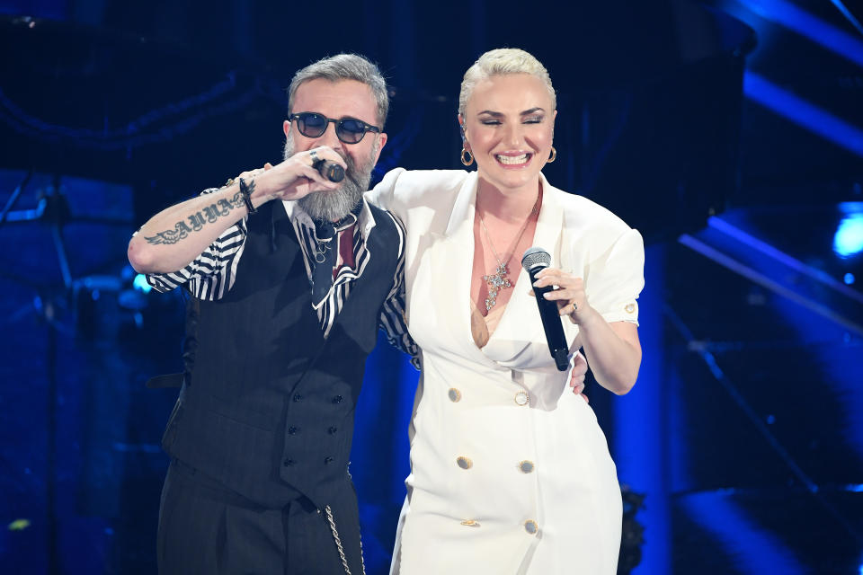 Arisa e Marco Masini (Photo by Daniele Venturelli/Getty Images)