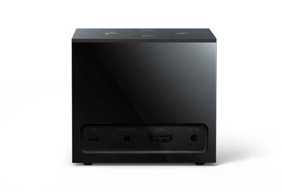 Amazon’s Fire TV Cube has an HDMI port and IR extender.