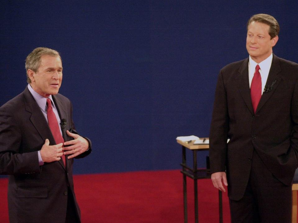 Bush and Gore.
