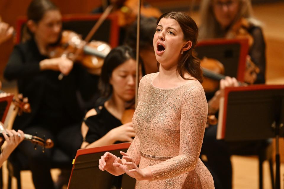 Anne Turner sings during the Salute to Youth concert at Abravanel Hall in Salt Lake City on Wednesday, Nov. 22, 2023. | Scott G Winterton, Deseret News