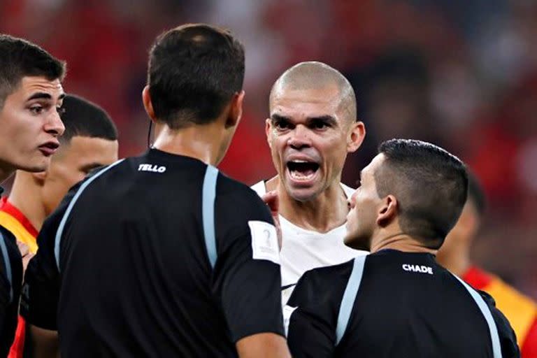 Pepe A player from Portugal during a match against Morocco valid for the quarterfinals of the FIFA World Cup at Al-Thumama Stadium in the city of Doha, Qatar, December 10, 2022. (Photo: William Volcov) (Photo by William Volcov / BRAZIL PHOTO PRESS / Brazil Photo Press via AFP)