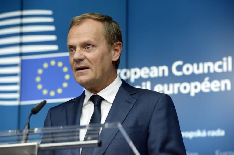 EU President Donald Tusk brokered the Greek bailout deal, demanding an agreement between the leaders of Germany, France and Greece after six months of talks