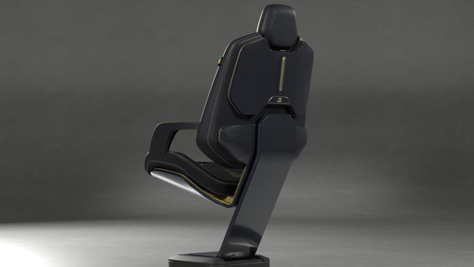The Senna Cockpit, a high-tech office chair inspired by cockpits in the motorsport and airspace industries. 