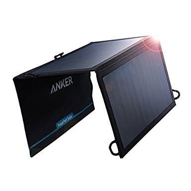 A  portable solar panel  - Credit: Anker