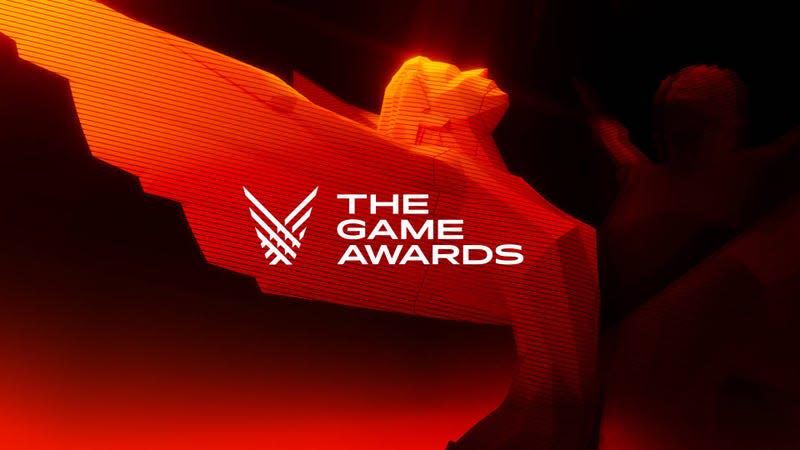 The Game Awards trophy and logo.