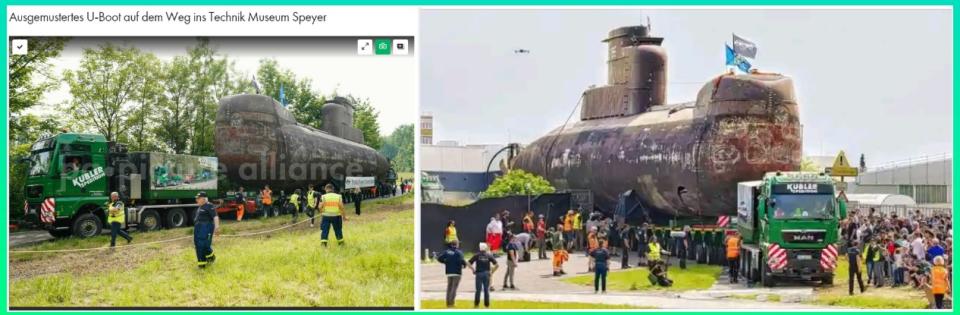 <span>A side-by-side comparison of the photo from the DPA archives (left) and the image from social media </span>
