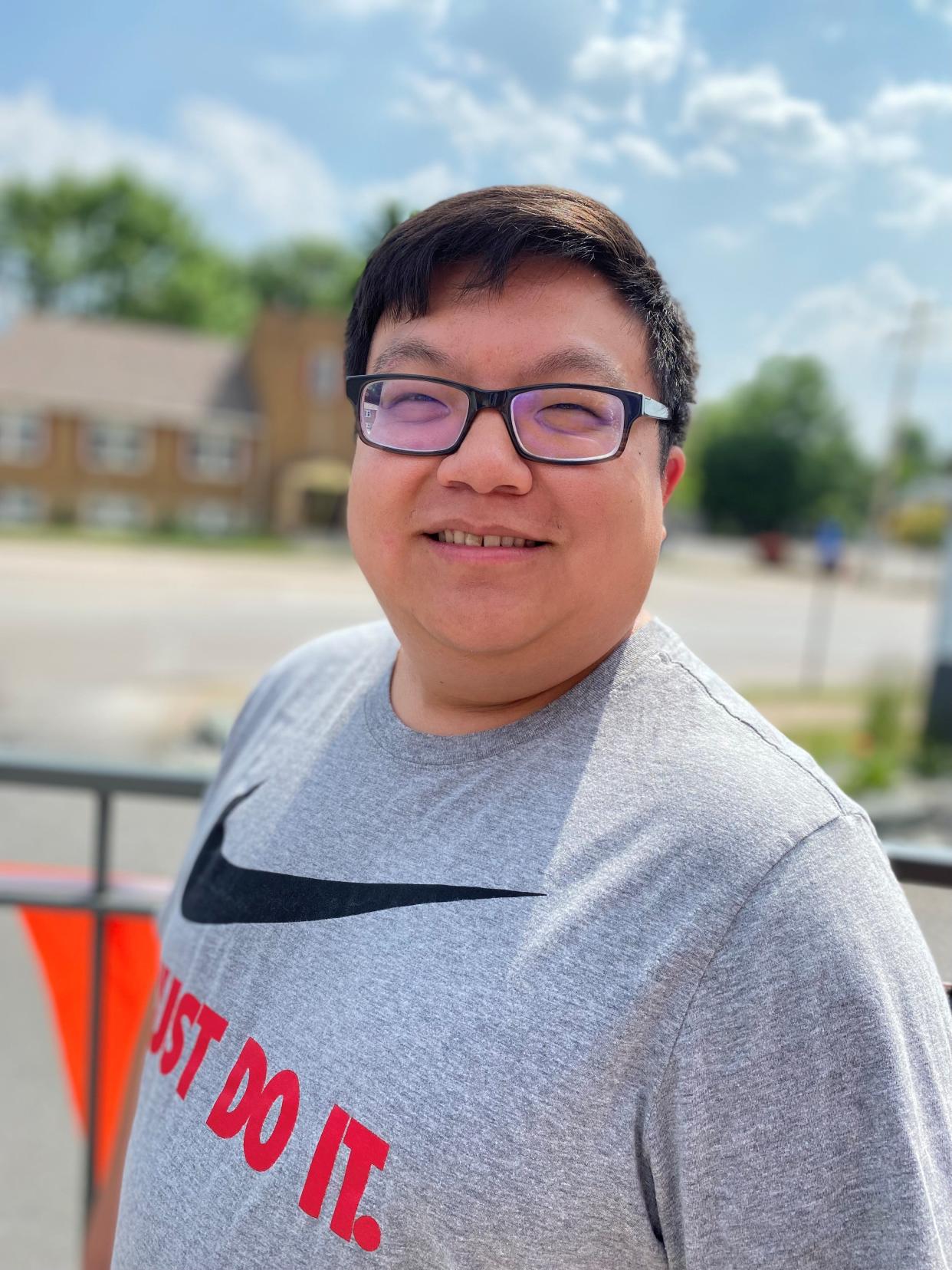 Wausau native Jackson Yang recently graduated from the University of Wisconsin-Stout with a master's of fine arts degree in design. He hopes to use an artistic style that blends traditional Hmong art with a contemporary style to use to teach Hmong youth about their culture.