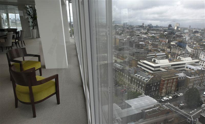 View of London from the 14th floor of the Shard in London July 4, 2012. REUTERS/Luke MacGregor