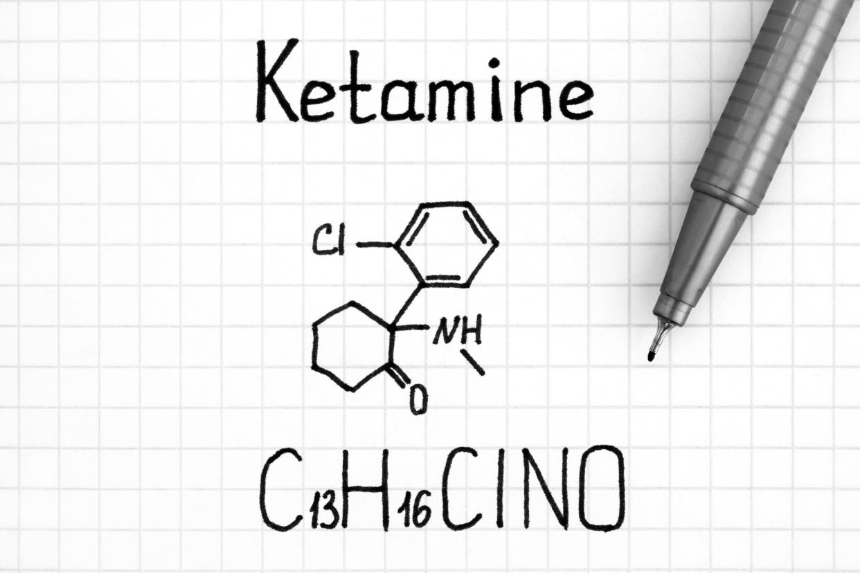 The chemical formula of ketamine, a powerful anesthetic that was used to allegedly sedate Elijah McClain during an arrest. He died days later. (Photo: Getty Images)