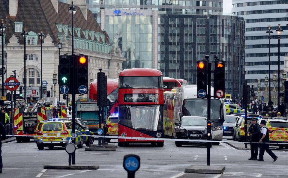 Terror attack: The area around Parliament is on lockdown: Victoria Jones/PA Wire