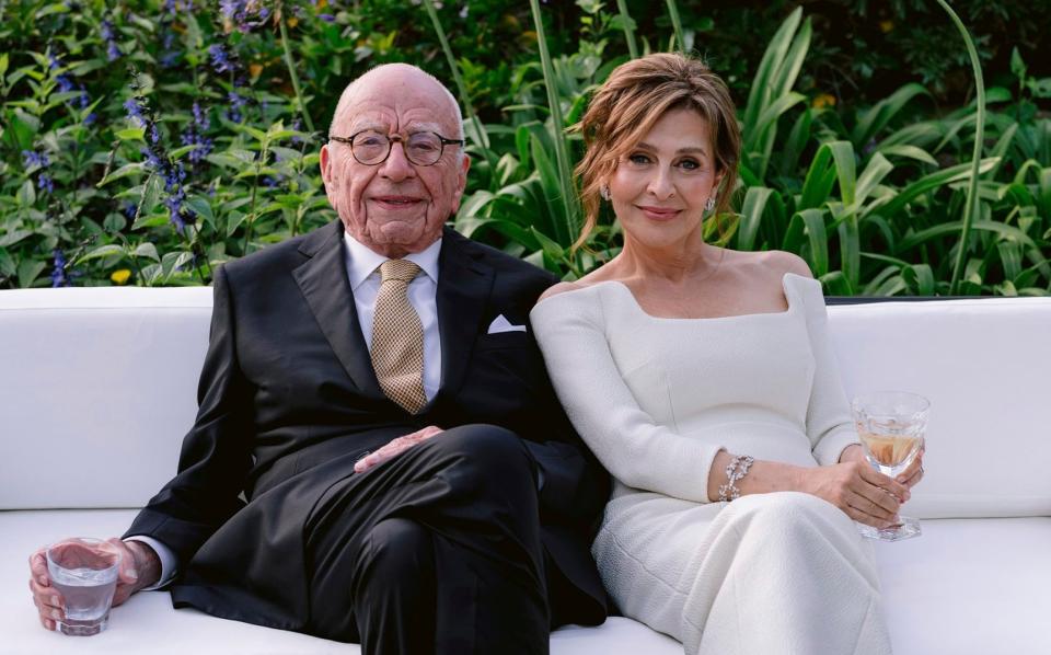 Rupert Murdoch and Elena Zhukova