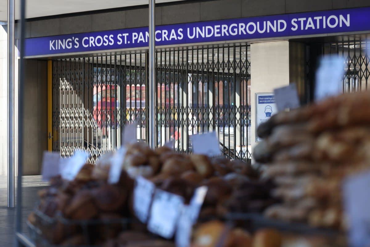 King’s Cross St Pancras underground station (PA)