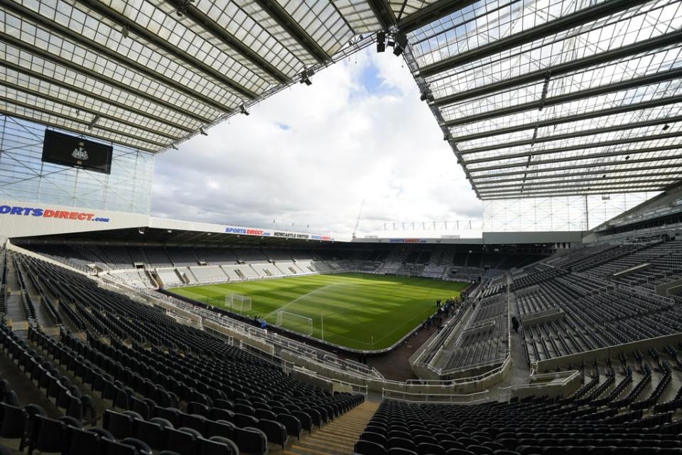 The fan was pictured during Newcastle’s game with Tottenham at St James’s Park (Owen Humphreys/PA) (PA Wire)